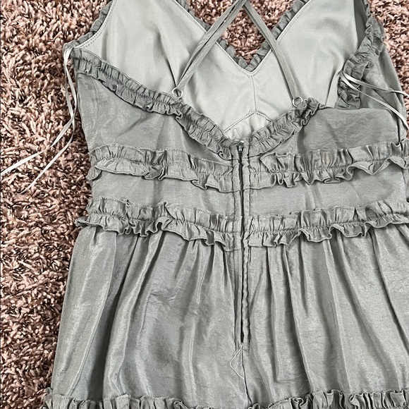 Miami Green Ruffle Mini Dress - Picture 4 of 5